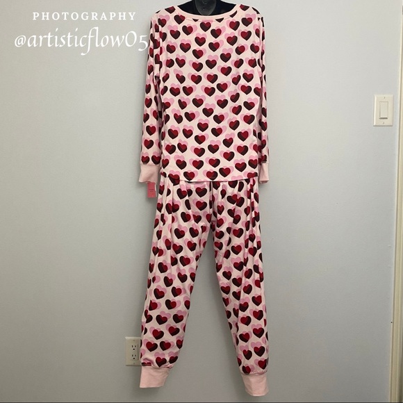 NEW! Kate Spade Double Heart Jogger PJ Set - Picture 4 of 10